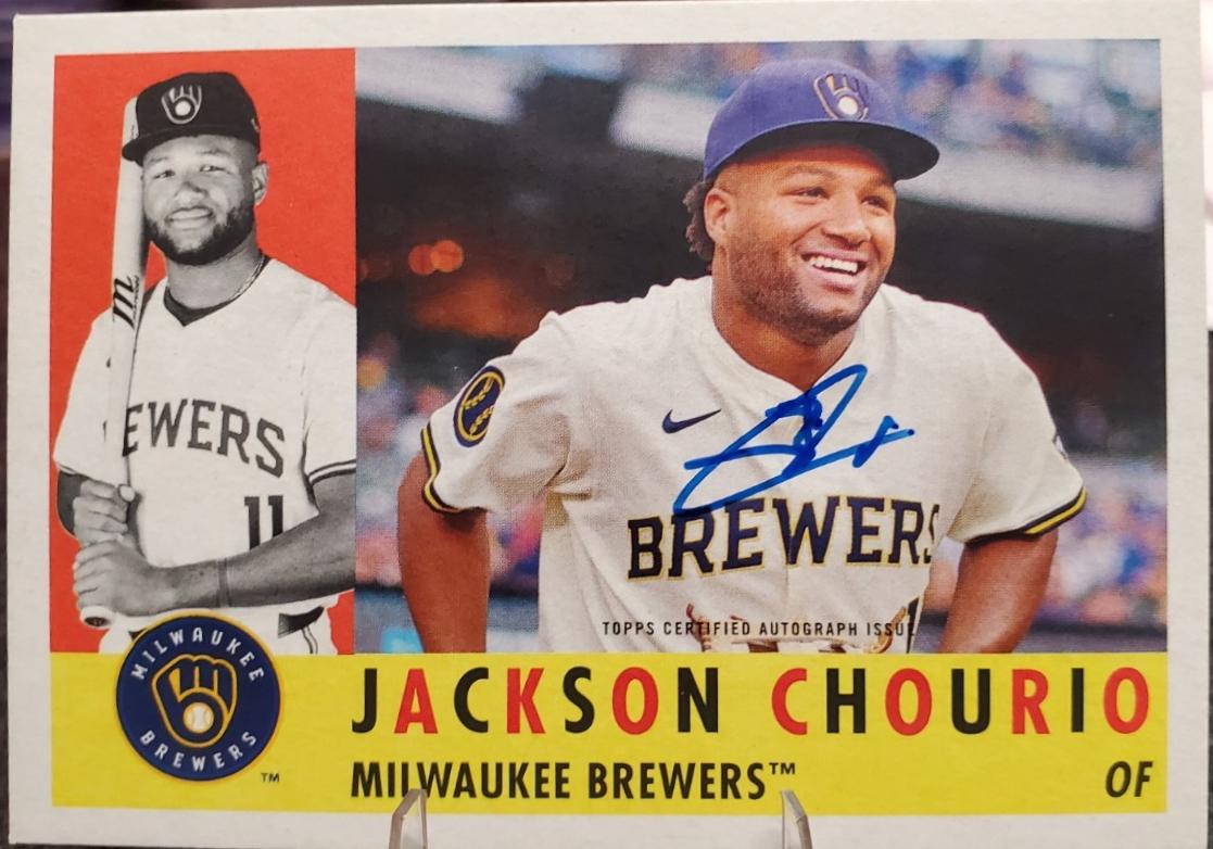 Jackson Chourio #H25A-JC Baseball Cards 2025 Topps Heritage 25th Anniversary Autograph