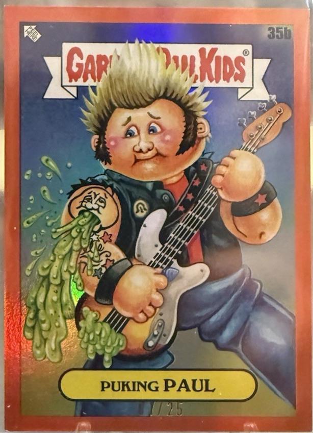 Puking PAUL [Orange] #35b Prices | Garbage Pail Kids Green Day Battle ...