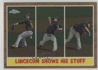 Tim Lincecum #C111 Baseball Cards 2011 Topps Heritage Chrome