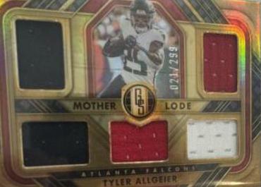 Tyler Allgeier #ML-5 Football Cards 2023 Panini Gold Standard Mother Lode