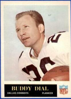 Buddy Dial #46 Football Cards 1965 Philadelphia