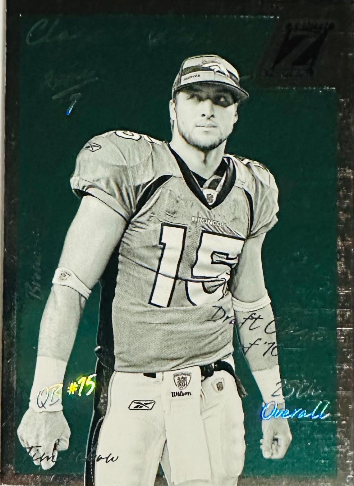 Tim Tebow #CP-2010 Football Cards 2023 Panini Zenith Class President
