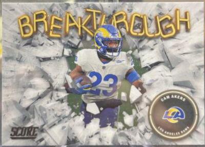 Cam Akers #B1 Football Cards 2022 Panini Score Breakthrough