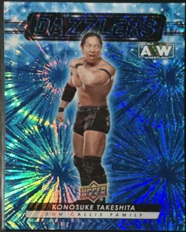 Konosuke Takeshita #DZ-17 Wrestling Cards 2024 Upper Deck AEW Dazzlers Blue