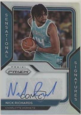 Nick Richards Basketball Cards 2020 Panini Prizm Sensational Signatures