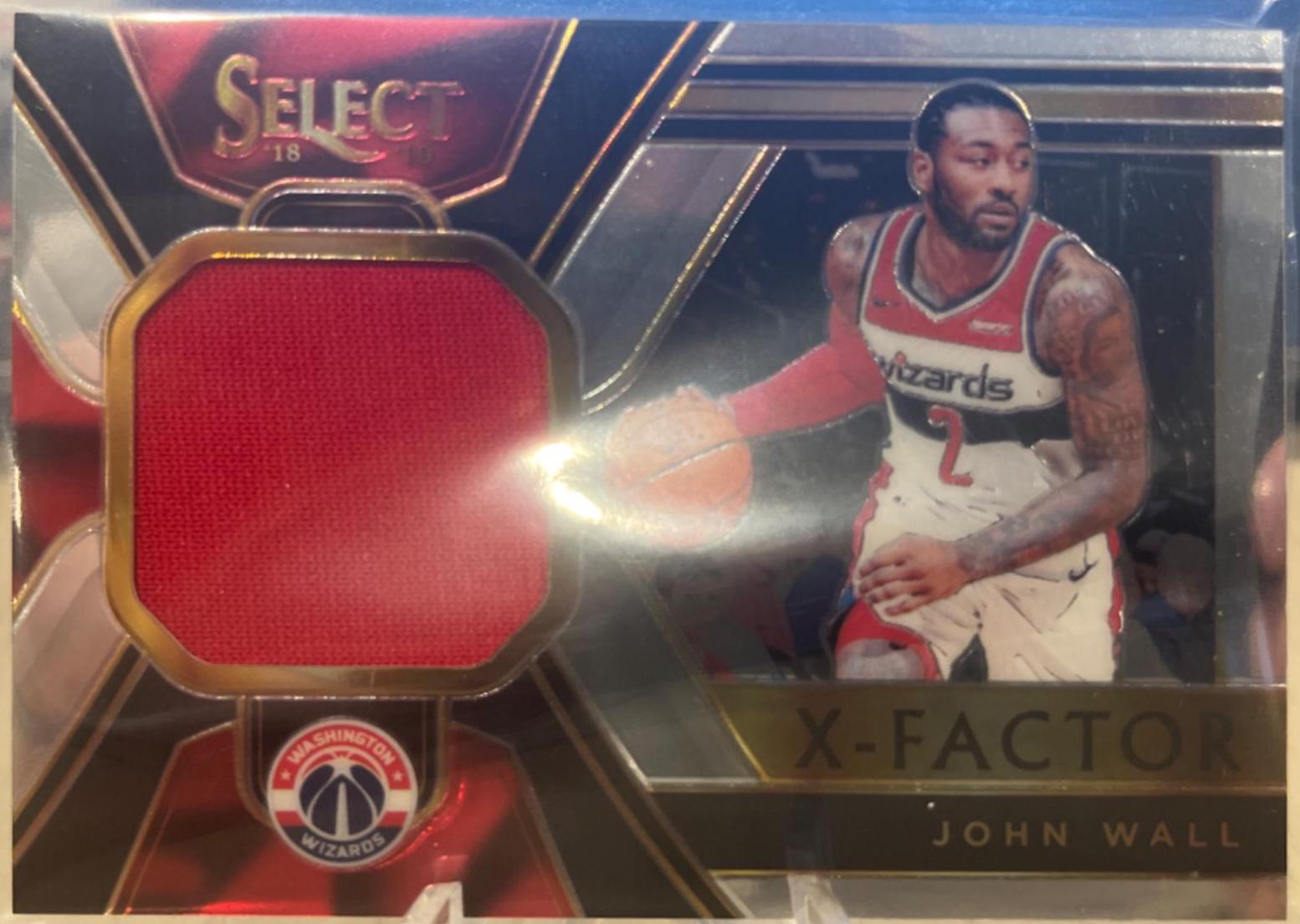 John Wall #XF-JWL Basketball Cards 2018 Panini Select XFactor Memorabilia