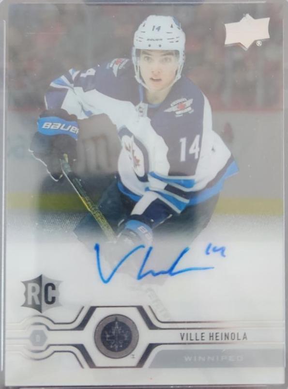 Ville Heinola #cc-vh Hockey Cards 2019 Upper Deck Clear Cut Rookie Tribute Autographs