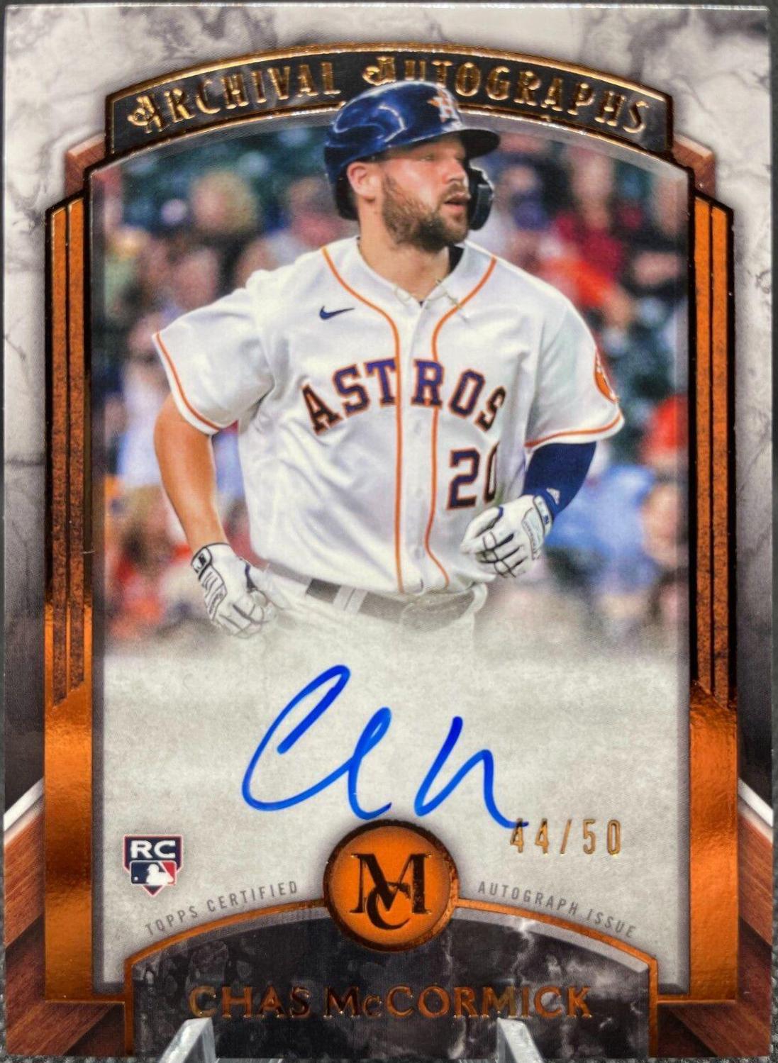 Chas McCormick #AA-CM Baseball Cards 2022 Topps Museum Collection Archival Autographs