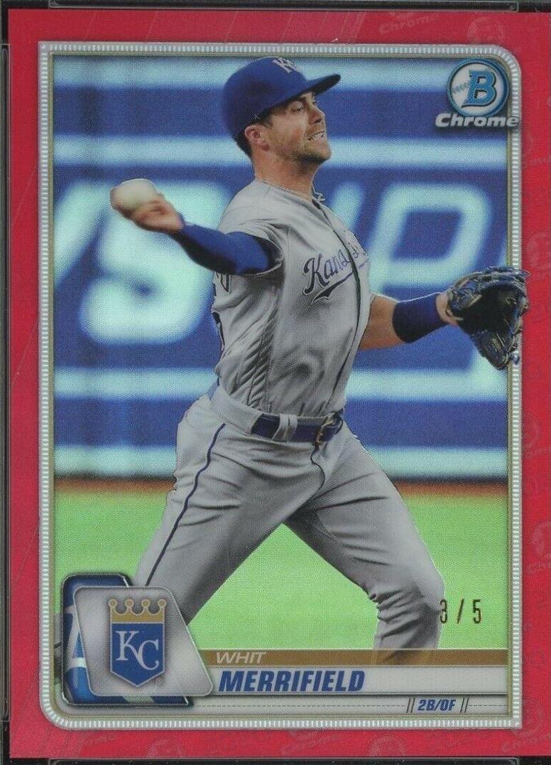 Whit Merrifield [Red Refractor] #6 Prices | 2020 Bowman Chrome ...
