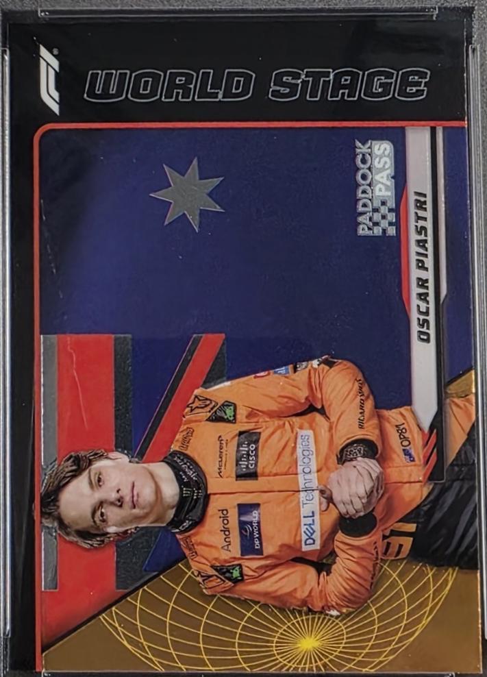 Oscar Piastri #WS-8 Racing Cards 2024 Topps Paddock Pass Formula 1 World Stage