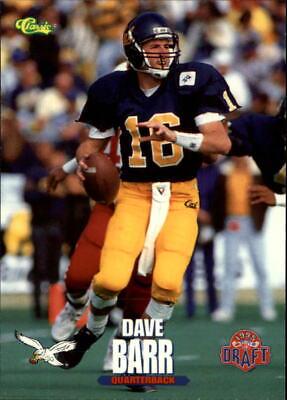 Dave Barr #96 1995 Classic NFL Rookies