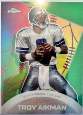 Troy Aikman [Green Refractor] #CAE-5