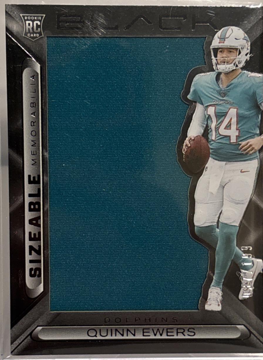 Quinn Ewers #16 2025 Panini Black Football Sizeable Rookie Memorabilia