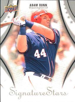 Adam Dunn #3 Baseball Cards 2009 Upper Deck Signature Stars