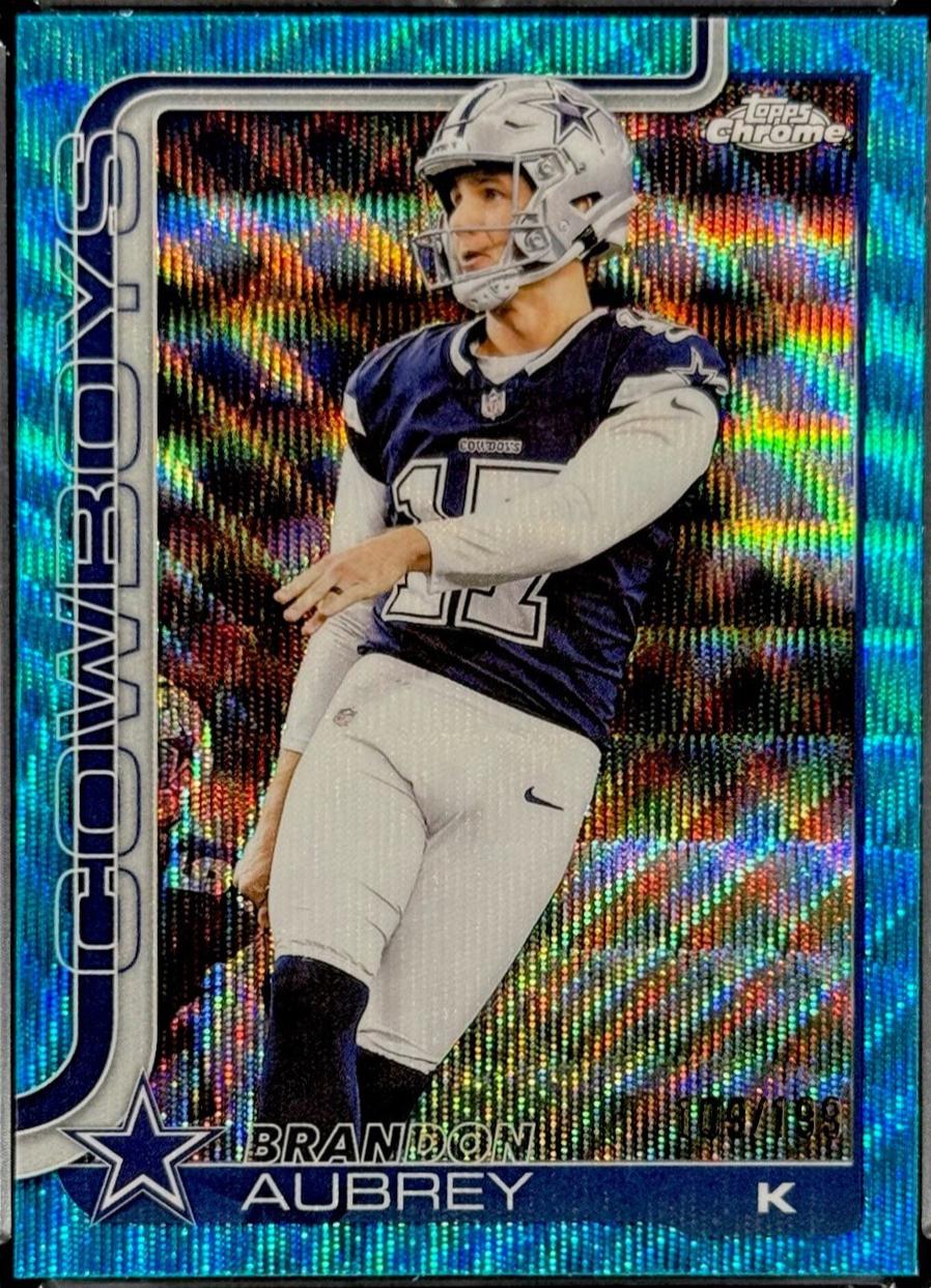 Brandon Aubrey [Aqua Wave Refractor] #81