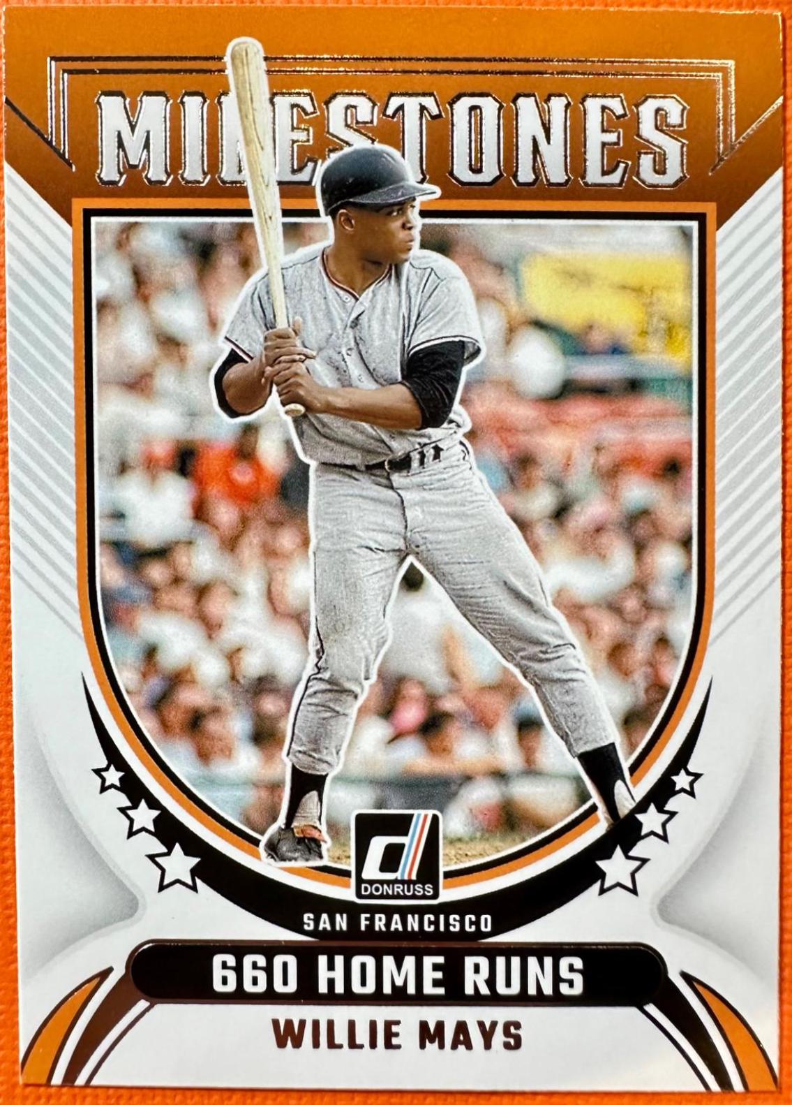Willie Mays #3 Baseball Cards 2024 Donruss Milestones