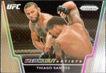 Thiago Santos #22 Ufc Cards 2021 Panini Prizm UFC Knockout Artists