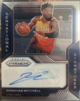 Donovan Mitchell Basketball Cards 2020 Panini Prizm Sensational Signatures