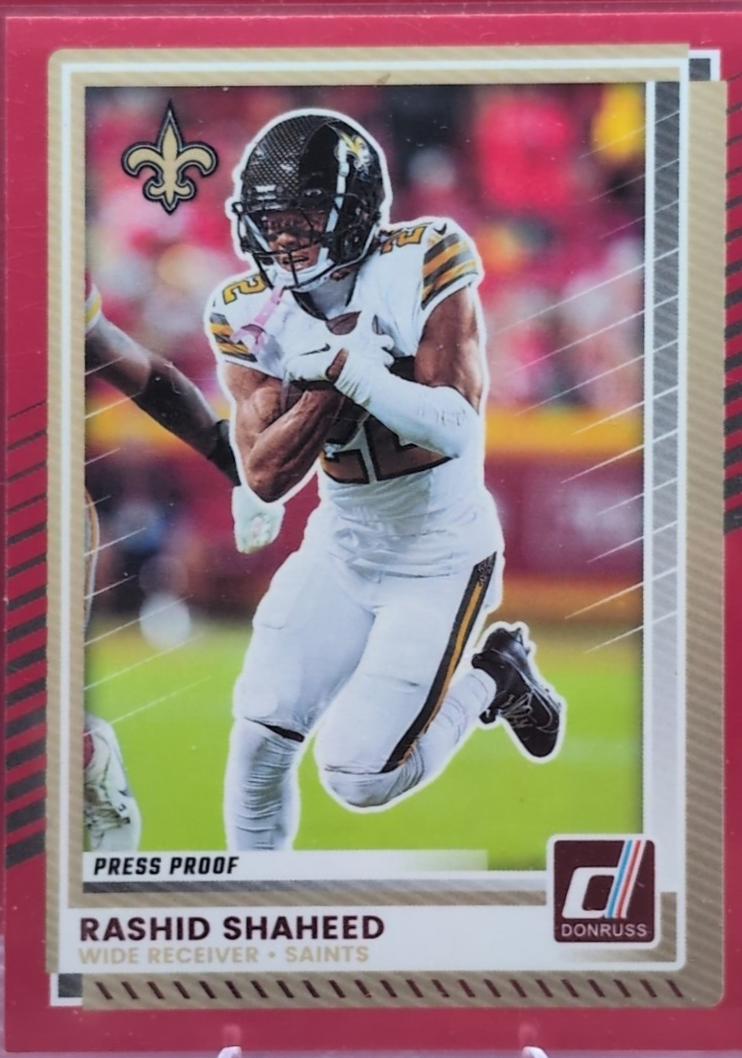 Rashid Shaheed [Press Proof Red] #287 Prices | 2025 Panini Donruss ...