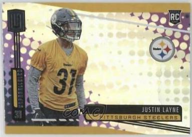 Justin Layne #263 Football Cards 2019 Panini Unparalleled