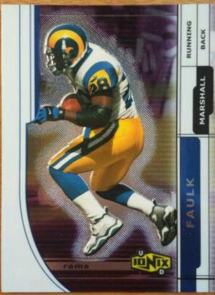 Marshall Faulk #47 Football Cards 2000 Upper Deck Ionix