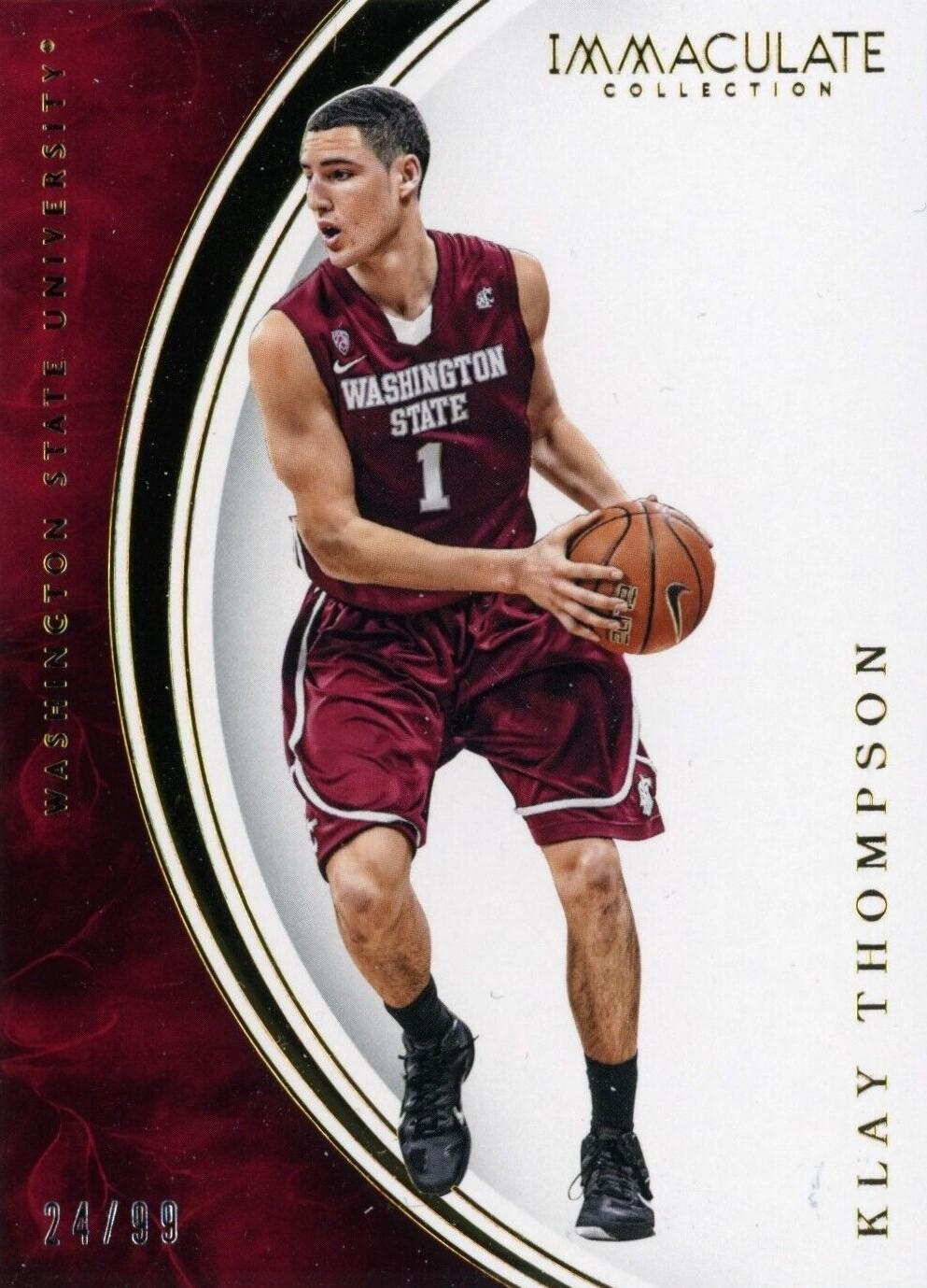 Klay Thompson #30 Basketball Cards 2016 Panini Immaculate Collection