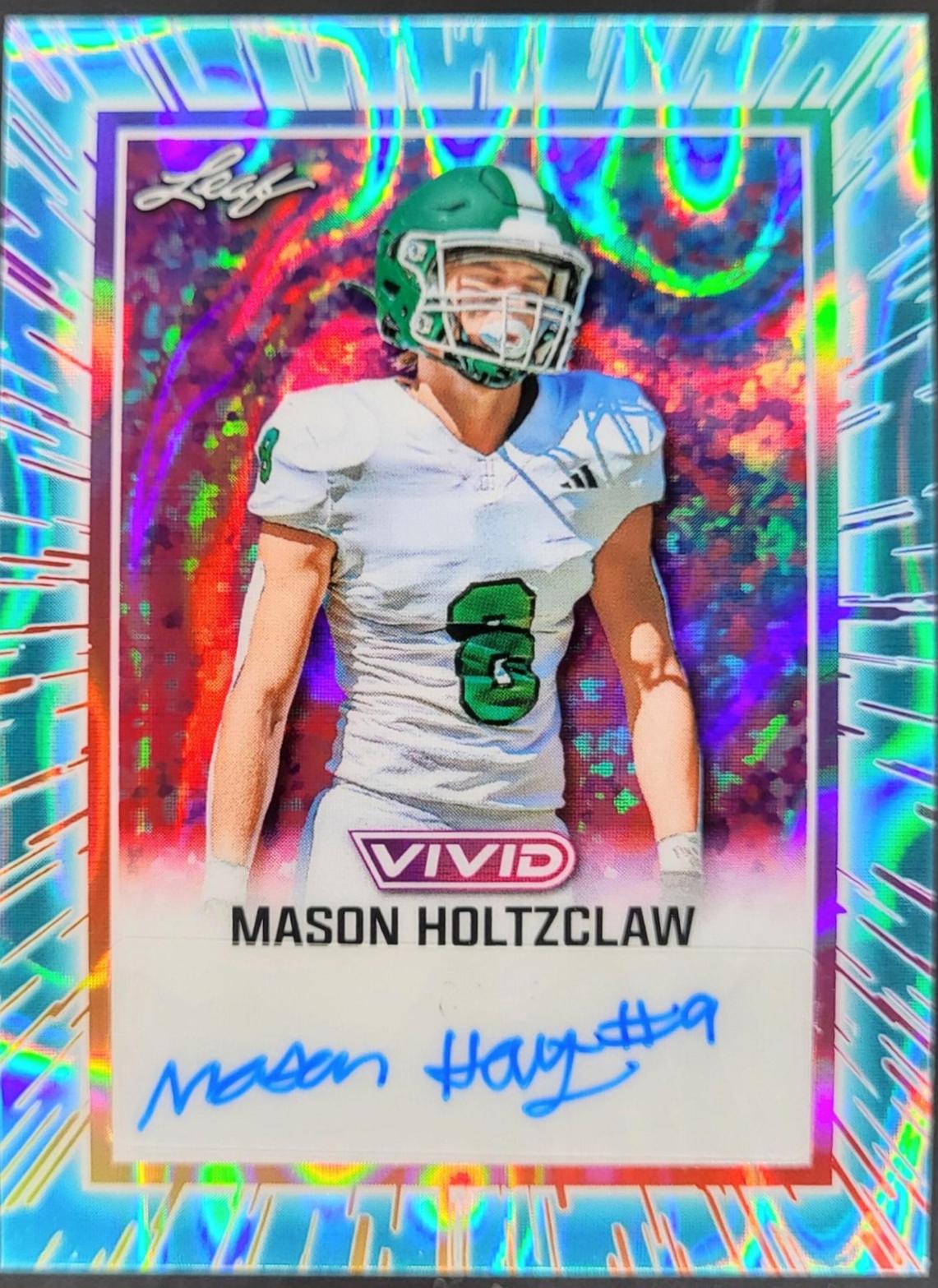 Mason Holtzclaw #BA-MH2 2025 Leaf Vivid Football Autographs