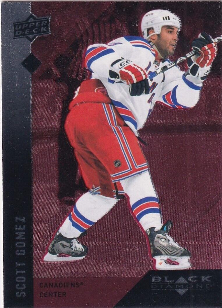Scott Gomez #12 Hockey Cards 2009 Upper Deck Black Diamond
