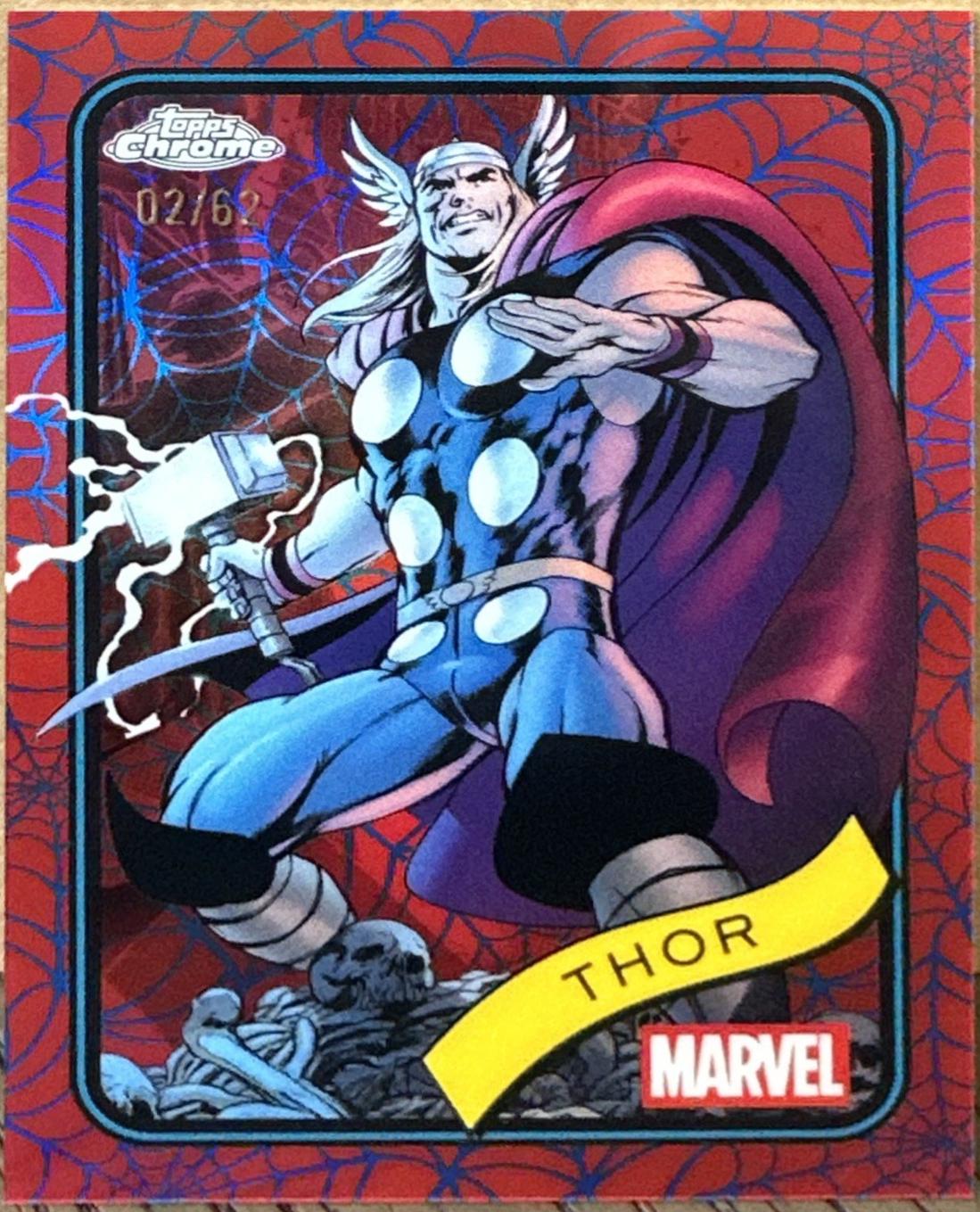 2025 Topps Chrome Thor [Blue Red Web] #119 card