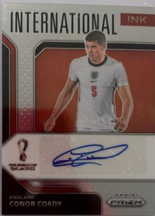 Conor Coady Soccer Cards 2022 Panini Prizm World Cup International Ink Autograph