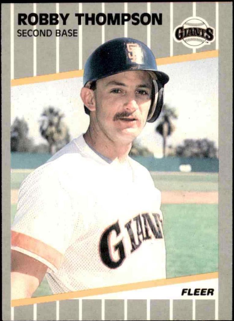 Robby Thompson #344 Baseball Cards 1989 Fleer