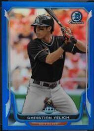 Christian Yelich [Blue Refractor] #117