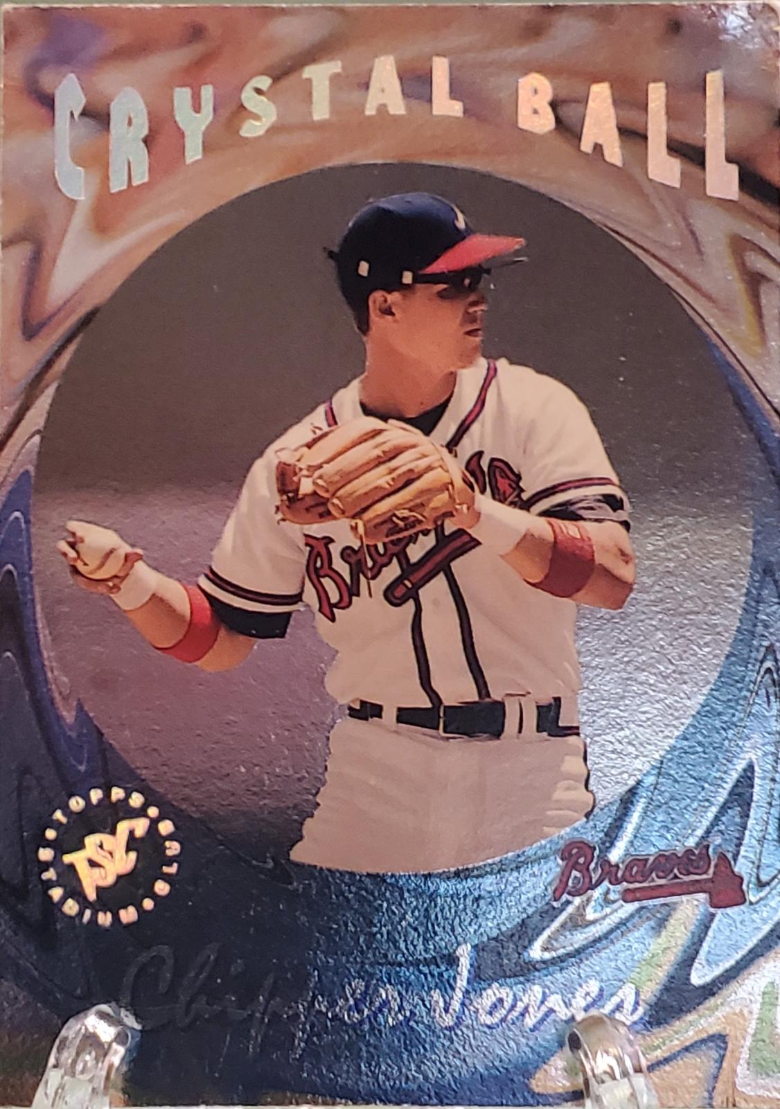 chipper jones #cb1 Baseball Cards 1995 Stadium Club Crystal Ball