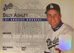 Billy Ashley #127 Baseball Cards 1995 Studio Prices