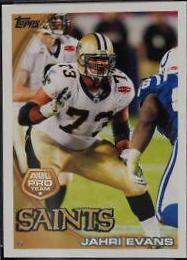 Jahri Evans #319 2010 Topps Football