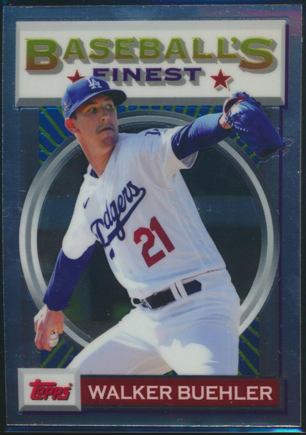 Walker Buehler #1 Baseball Cards 2020 Topps Finest Flashbacks