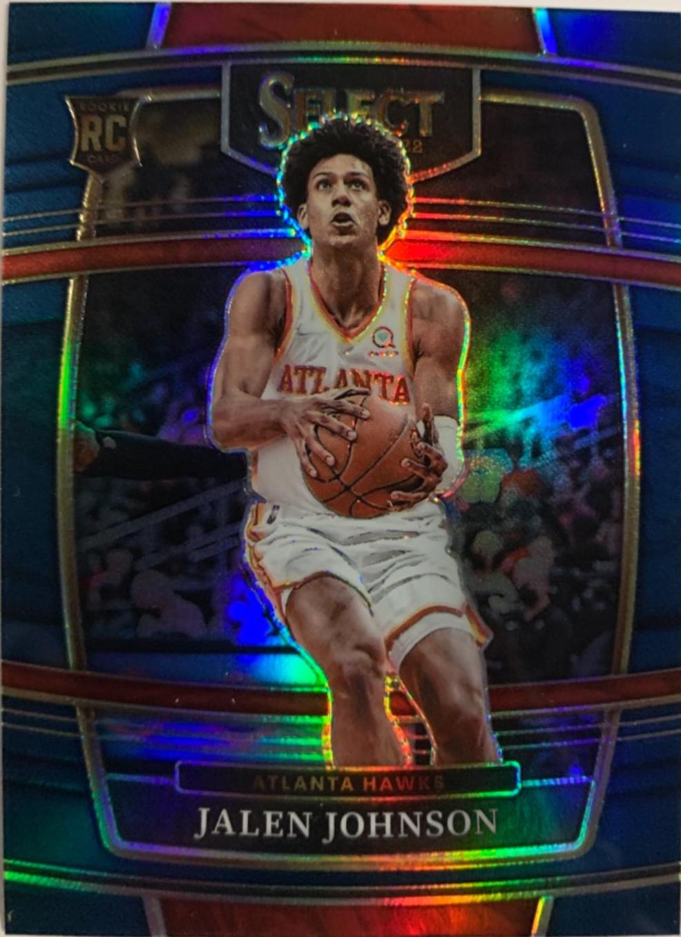 2021 Panini Select Jalen Johnson [Blue Prizm] #17 card