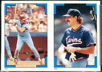 Rick Schu, Gary Gaetti Baseball Cards 1986 Topps Stickers