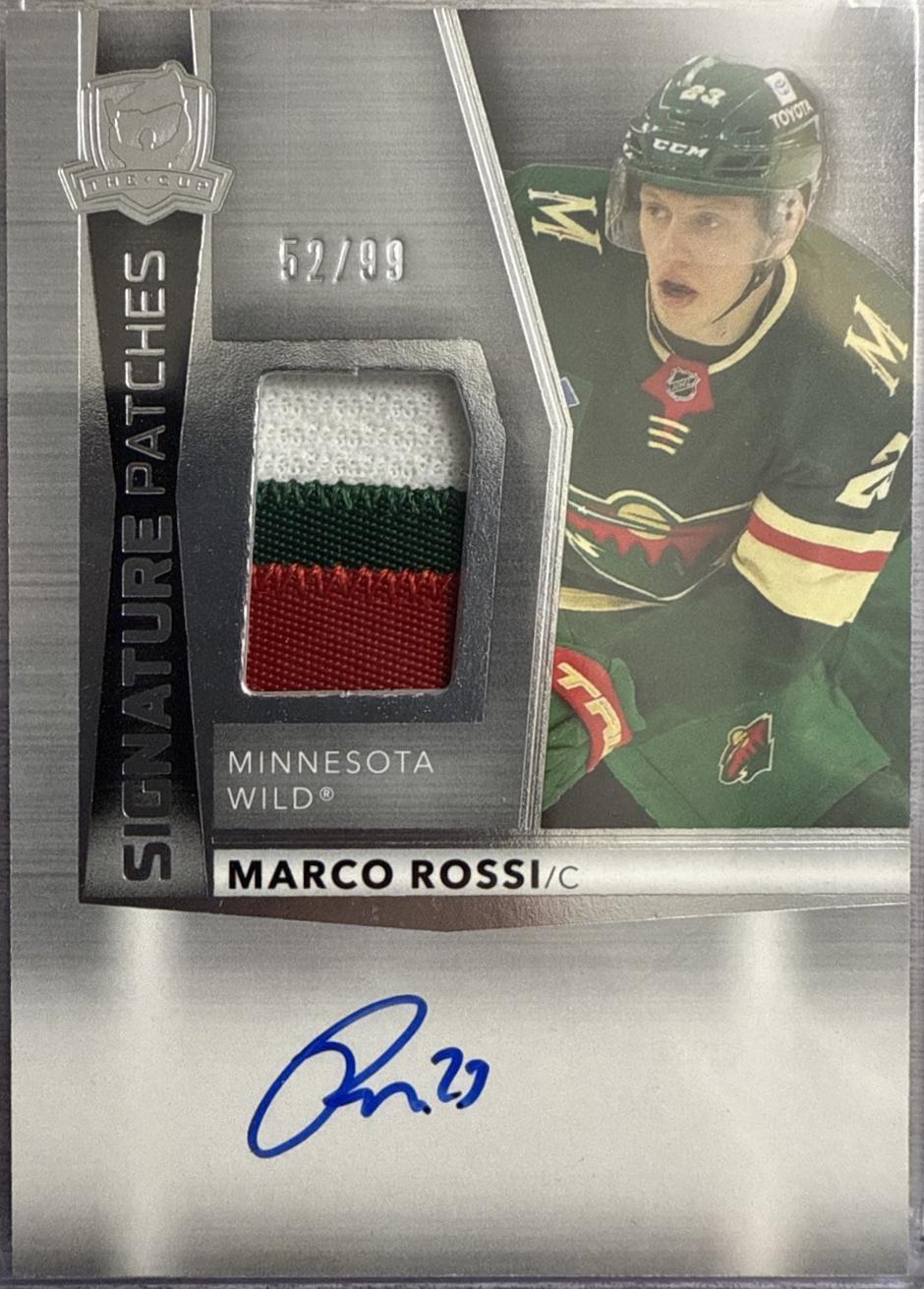 Marco Rossi #SP-MR 2024 Upper Deck The Cup Signature Patch Hockey