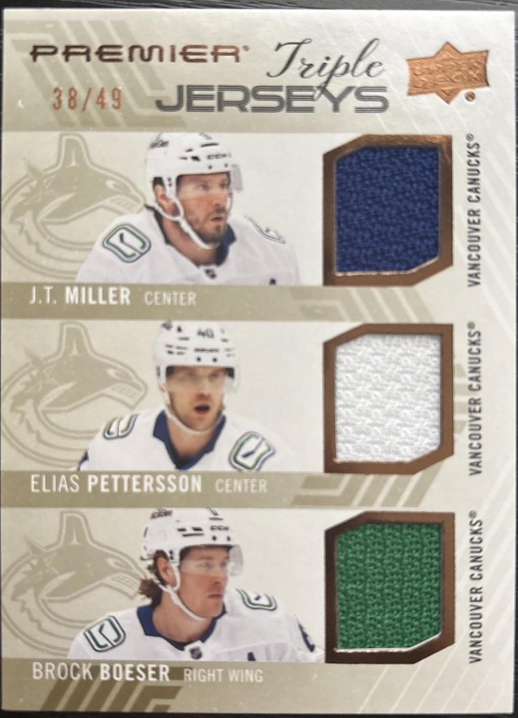 J.T. Miller / Elias Pettersson / Brock Boeser #PT-MPB