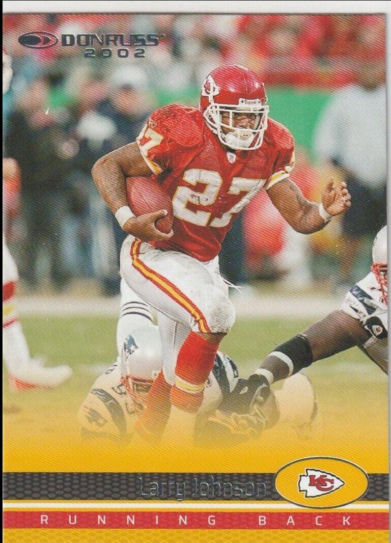 Larry Johnson #25 Football Cards 2022 Panini Donruss Retro 2002