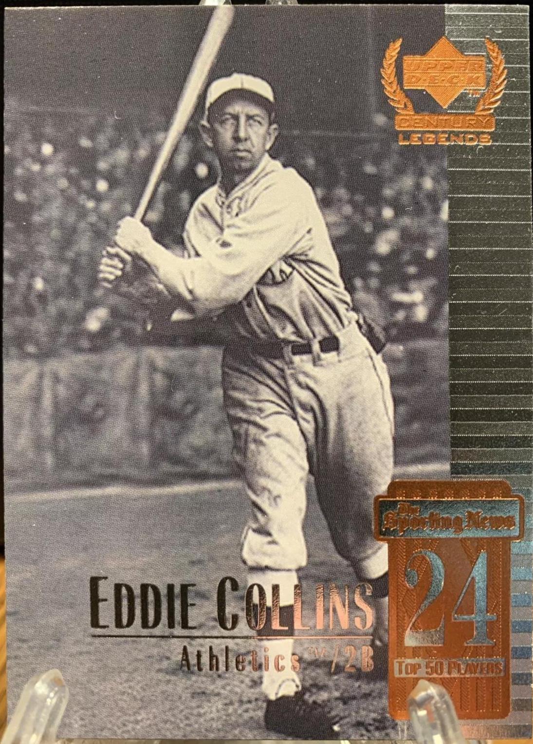 Eddie Collins #24 Baseball Cards 1999 Upper Deck Century Legends
