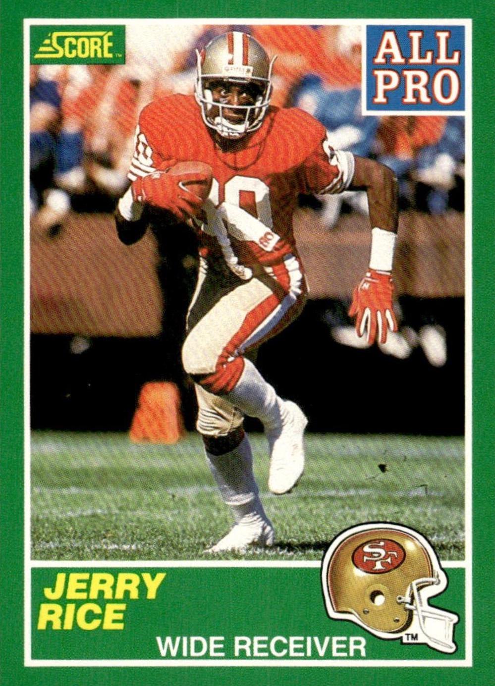Jerry Rice #292 1989 Panini Score Football