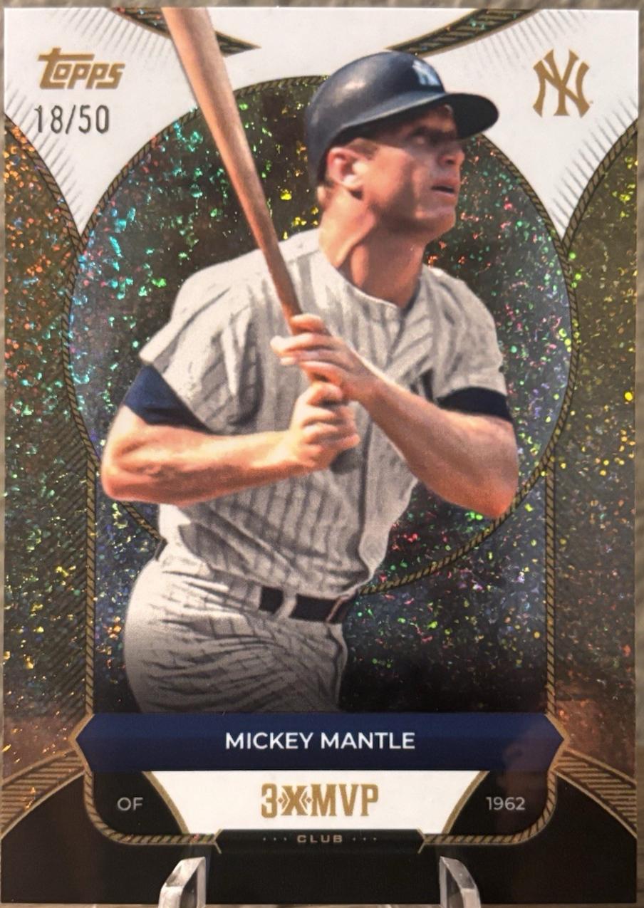 Mickey Mantle [Gold Stardust Foil] #21