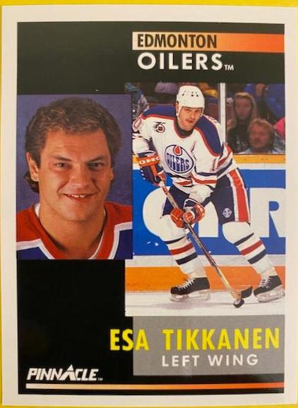 Esa Tikkanen #24 Hockey Cards 1991 Pinnacle