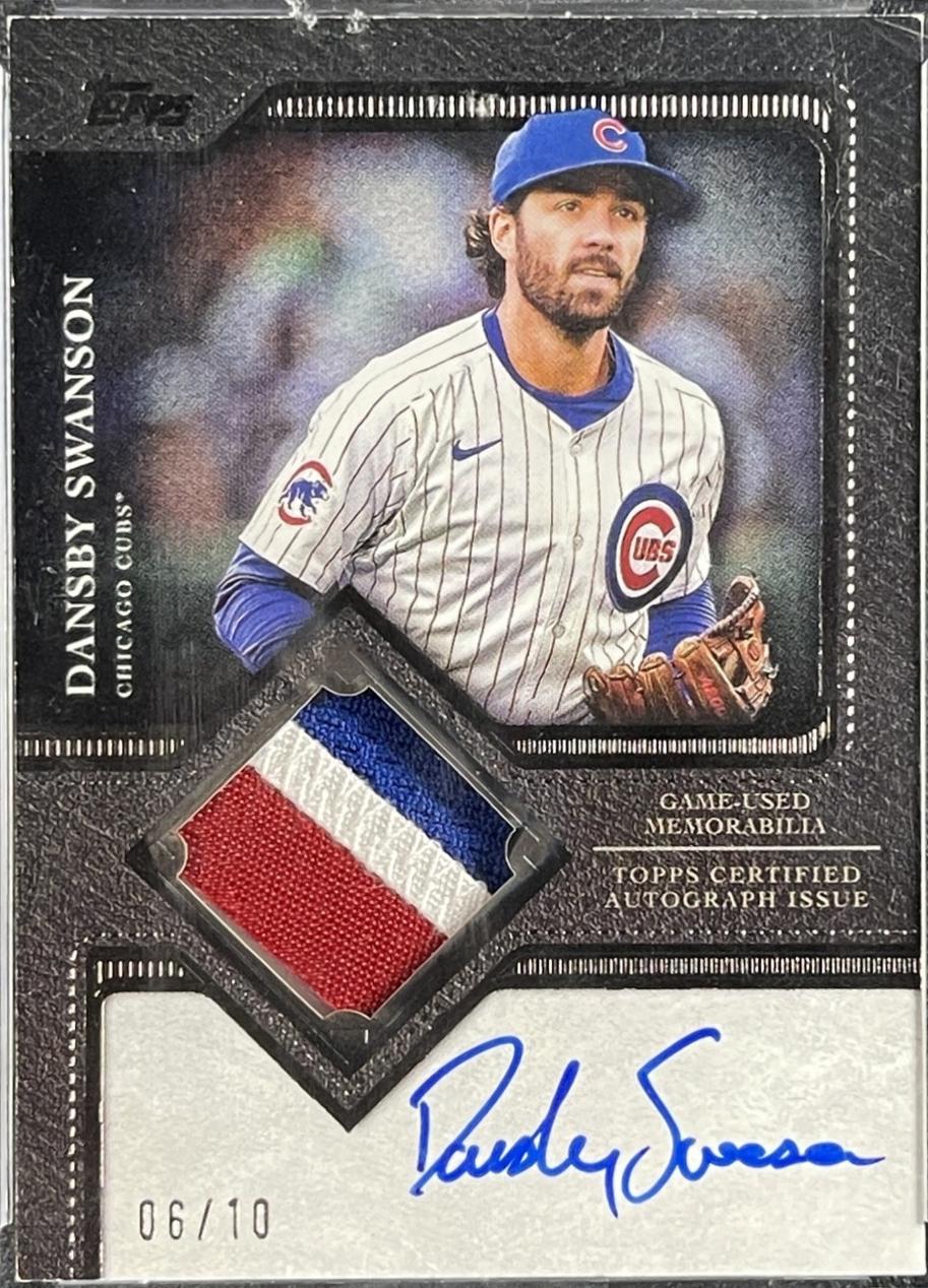 Dansby Swanson #TFAP-DS 2025 Topps Flagship Autograph Patch Baseball