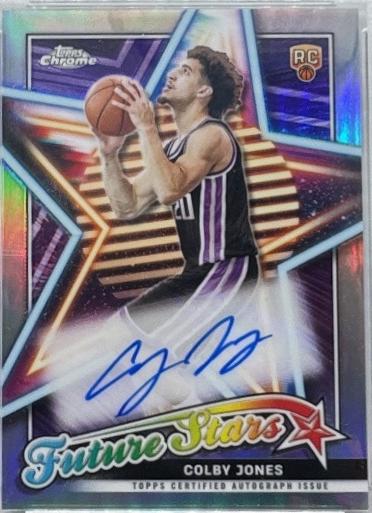 Colby Jones #FSA-CJ Basketball Cards 2023 Topps Chrome Future Stars Autograph
