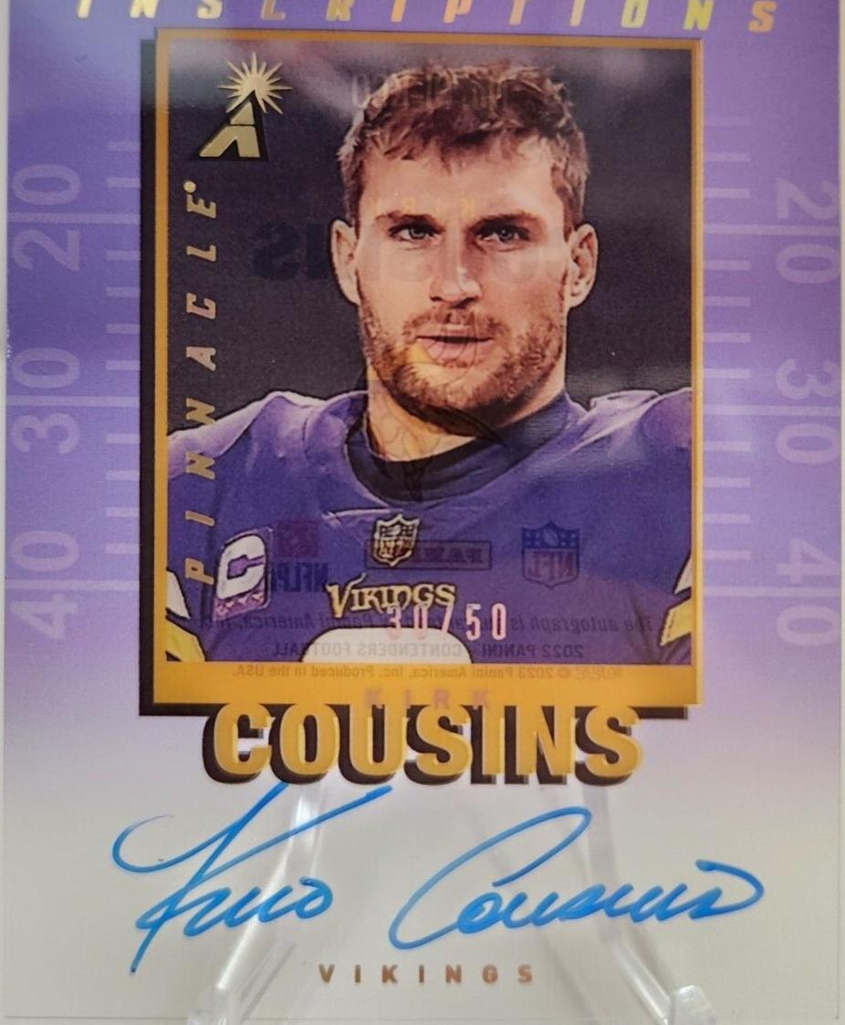 Kirk Cousins #PI-KCO Football Cards 2024 Panini Zenith Pinnacle Inscriptions