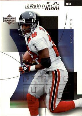 Warrick Dunn #6 Football Cards 2004 Upper Deck Finite
