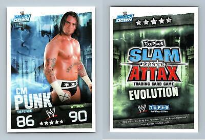 CM Punk Wrestling Cards 2009 Topps WWE Slam Attax